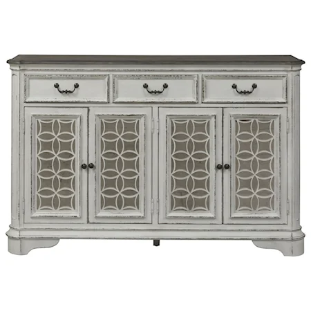 Traditional Hall Buffet with Felt-Lined Drawers